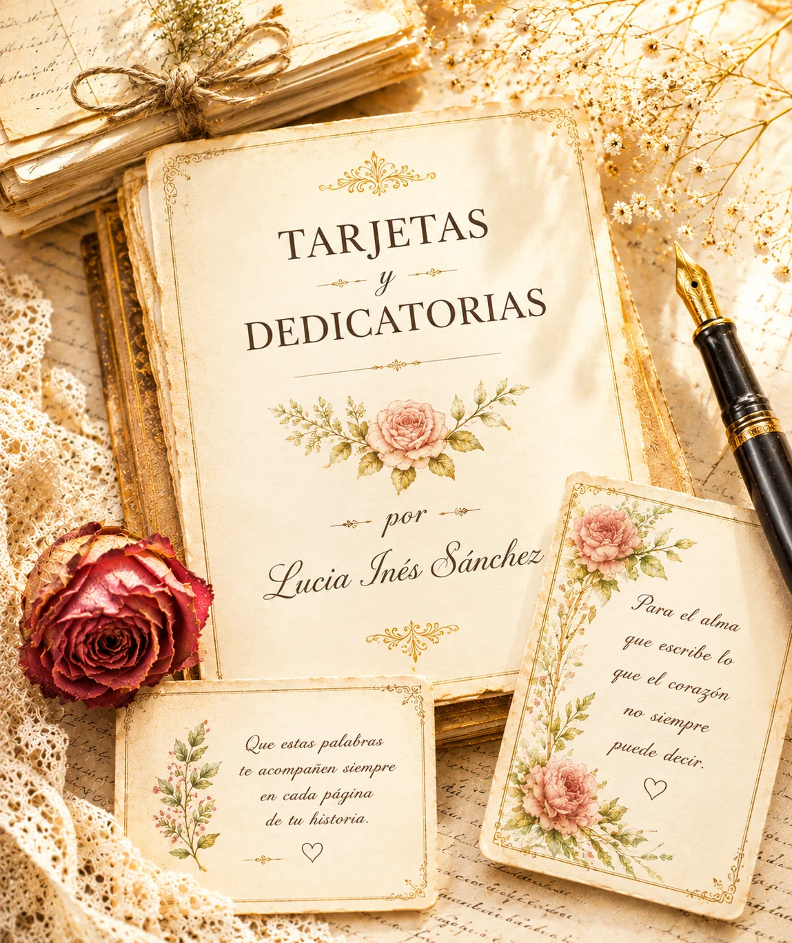 Ilustración vintage para Tarjetas y dedicatorias